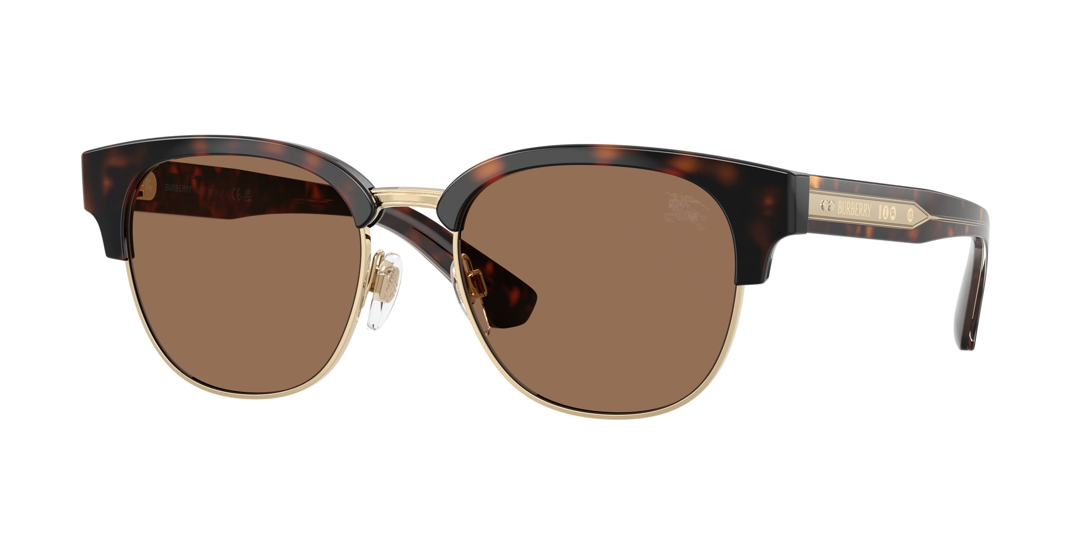 BURBERRY 0BE4485 DARK HAVANA round sunglasses by BURBERRY