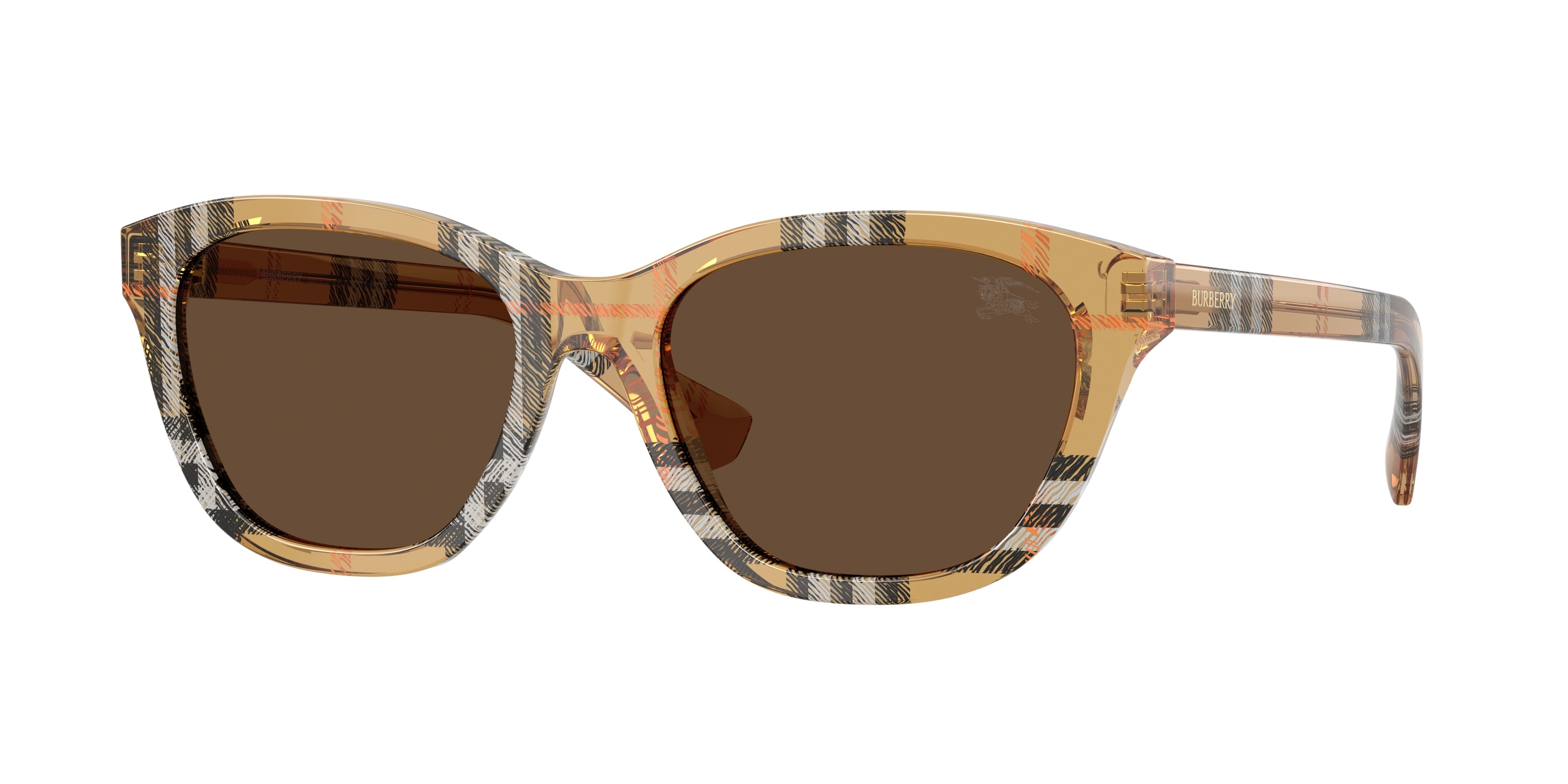 BURBERRY 0BE4486 CHECK SAND rectangle sunglasses by BURBERRY