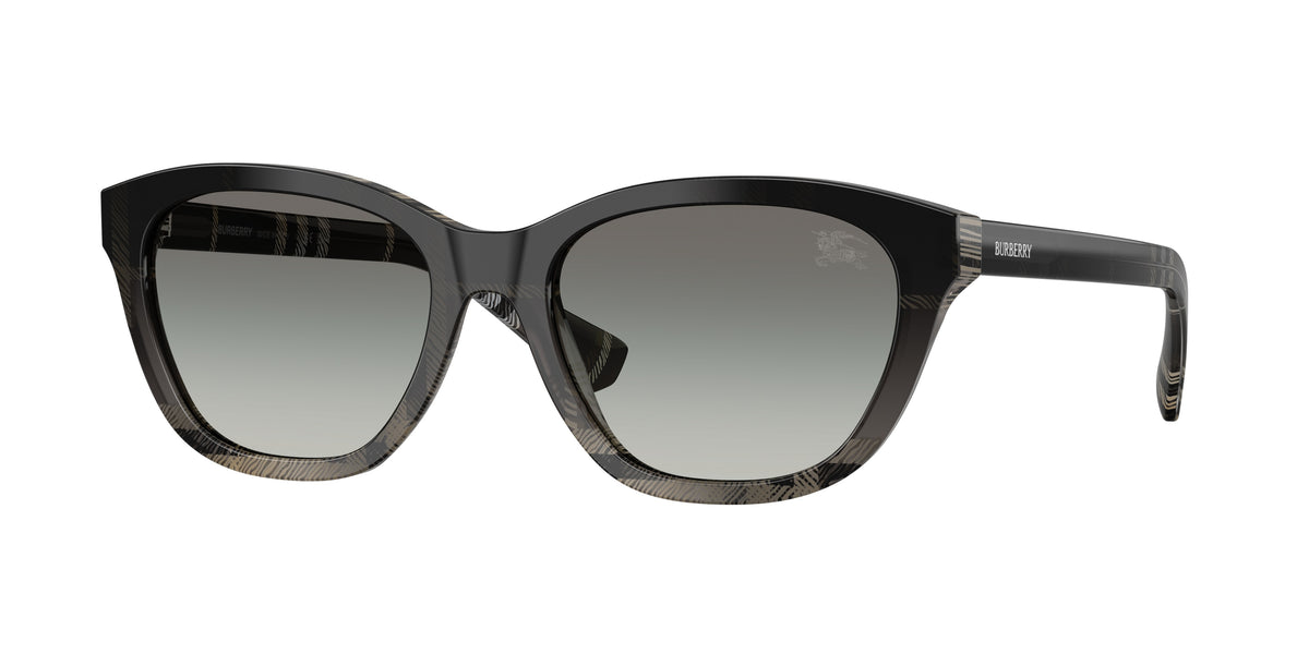 BURBERRY 0BE4486 CHECK GRADIENT GREY rectangle sunglasses by BURBERRY