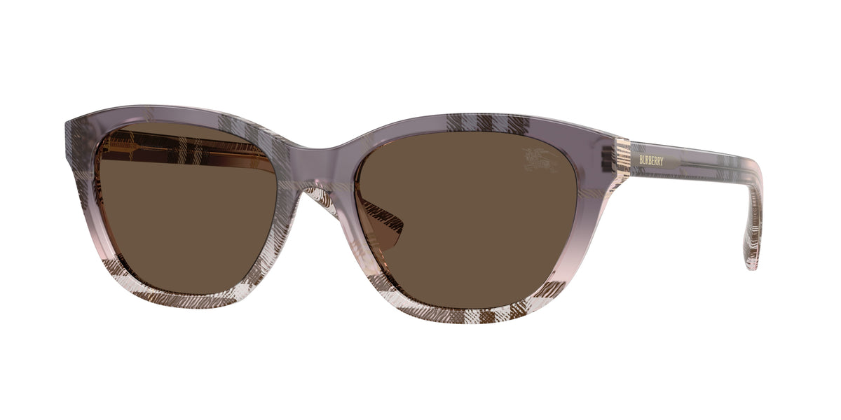 BURBERRY 0BE4486 CHECK GRADIENT ROSE rectangle sunglasses by BURBERRY