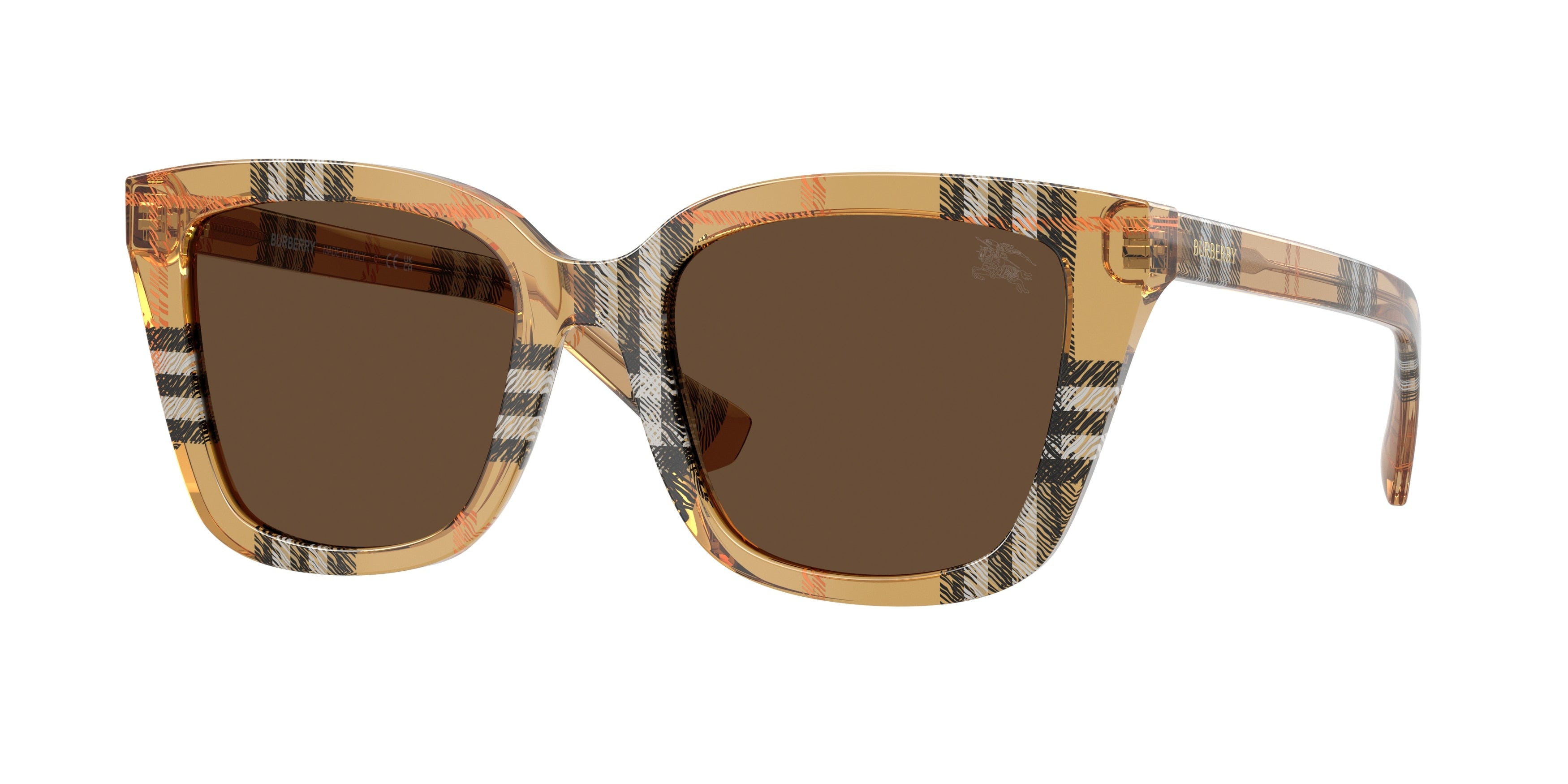 BURBERRY 0BE4487 CHECK SAND square sunglasses by BURBERRY