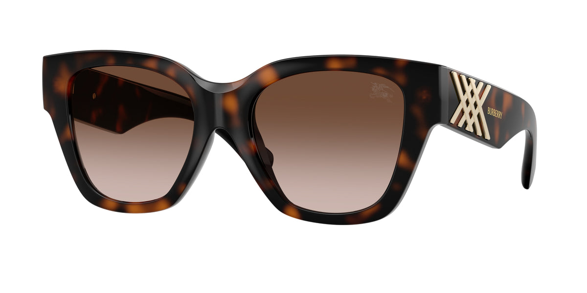 BURBERRY 0BE4489U DARK HAVANA square sunglasses by BURBERRY