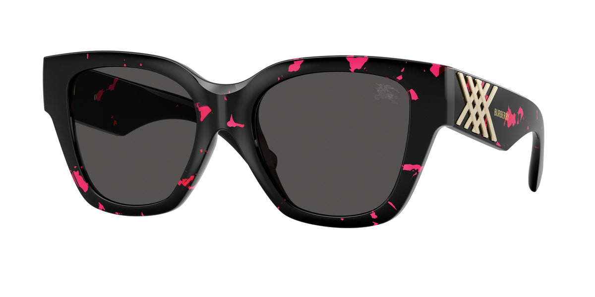 BURBERRY 0BE4489U FUCSIA HAVANA square sunglasses by BURBERRY