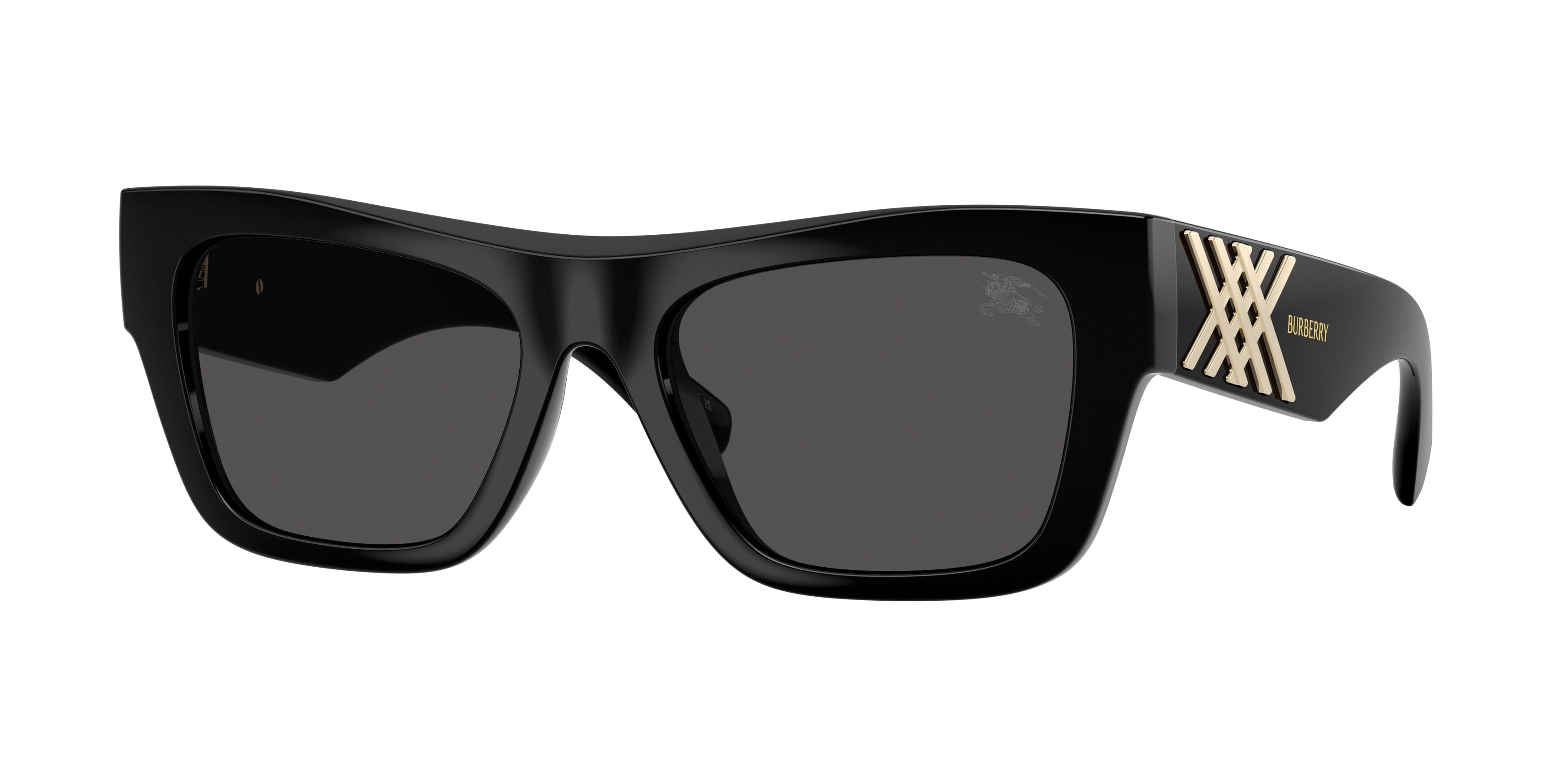 BURBERRY 0BE4490U BLACK rectangle sunglasses by BURBERRY