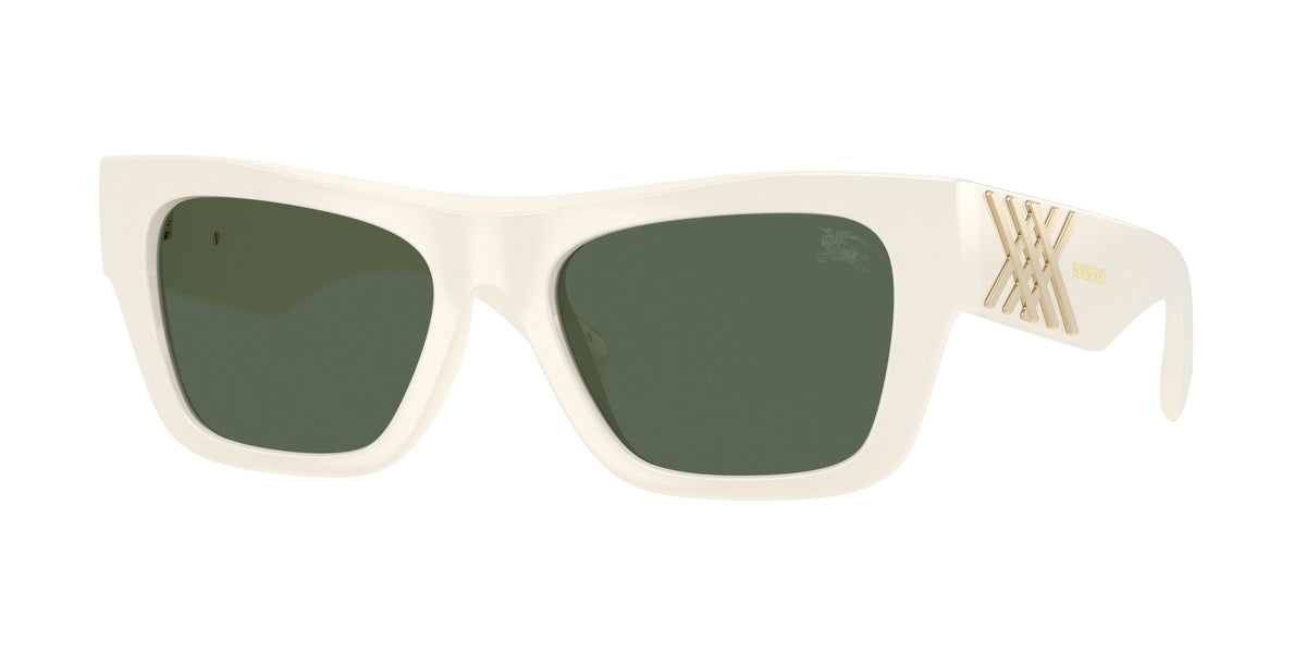 BURBERRY 0BE4490U WHITE rectangle sunglasses by BURBERRY