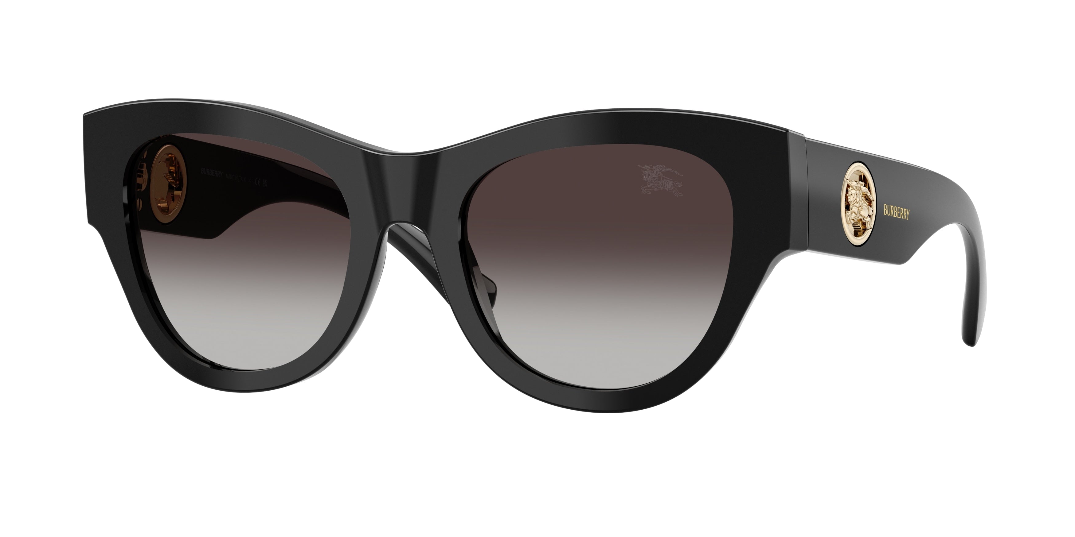 BURBERRY 0BE4491 BLACK round sunglasses by BURBERRY