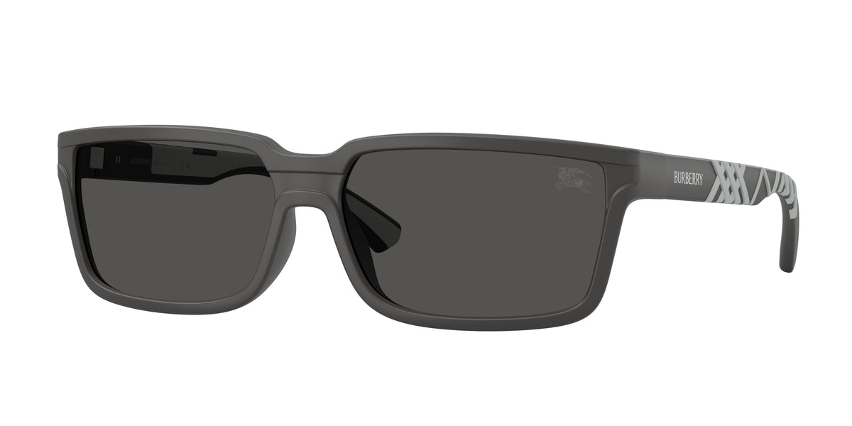 BURBERRY 0BE4495D MATTE GREY rectangle sunglasses by BURBERRY