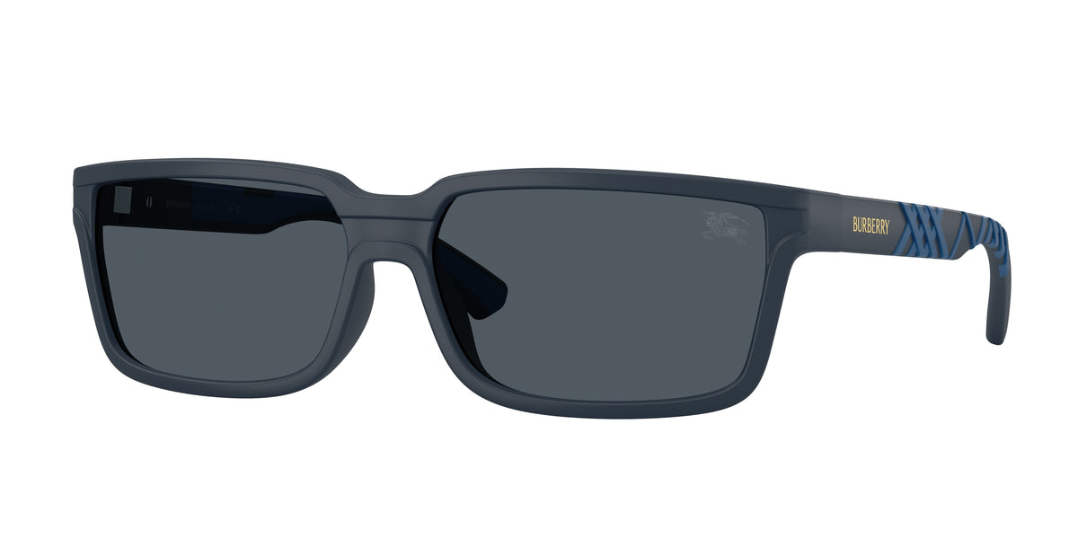 BURBERRY 0BE4495D MATTE BLUE rectangle sunglasses by BURBERRY