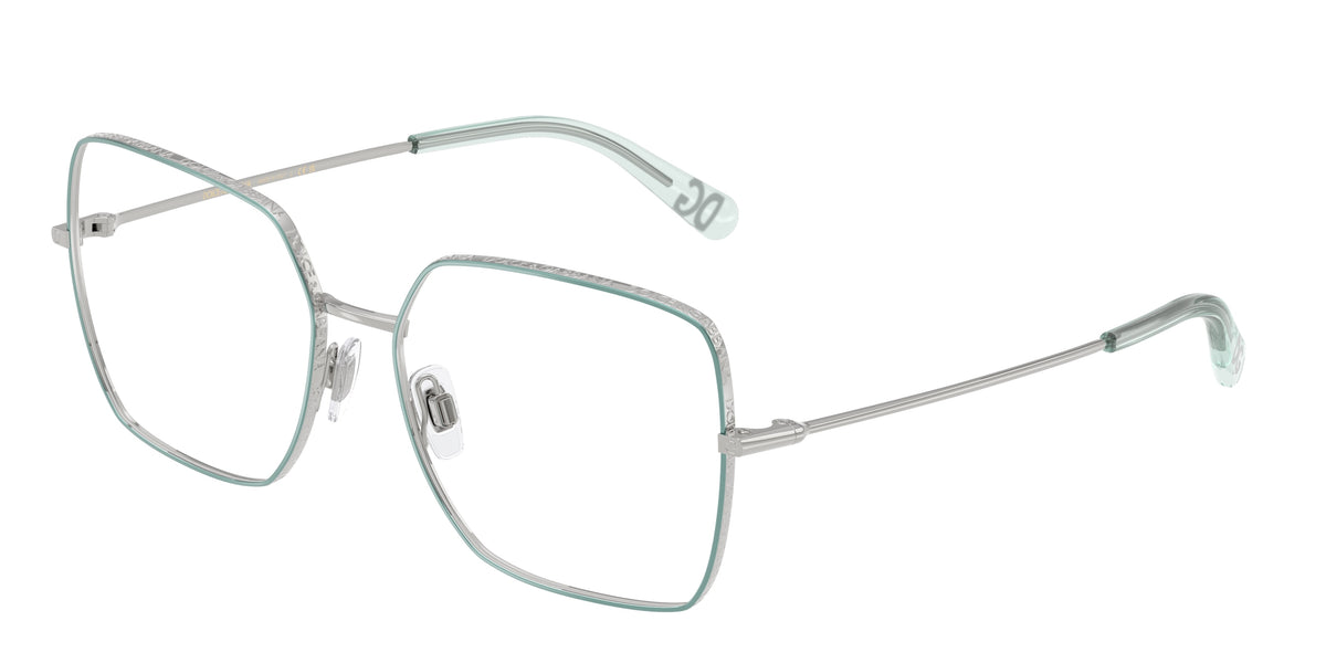 DOLCE & GABBANA 0DG1323 SILVER/AZURE square glasses by DOLCE