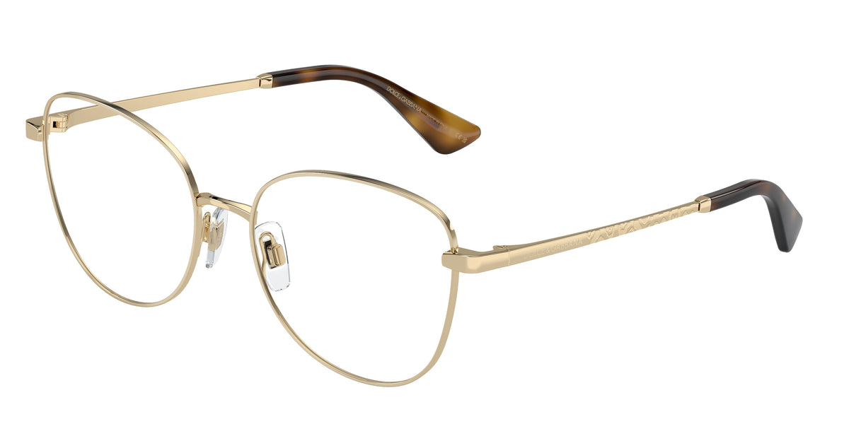 DOLCE & GABBANA 0DG1355 LIGHT GOLD butterfly glasses by DOLCE