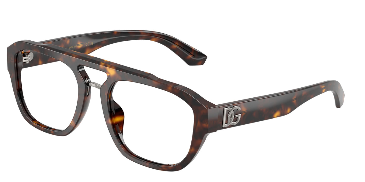DOLCE & GABBANA 0DG3415 HAVANA pilot glasses by DOLCE