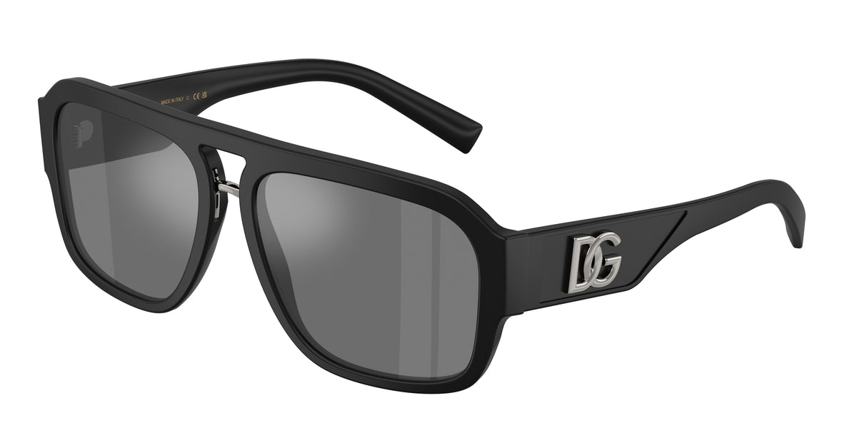DOLCE & GABBANA 0DG4403 MATTE BLACK pilot sunglasses by DOLCE