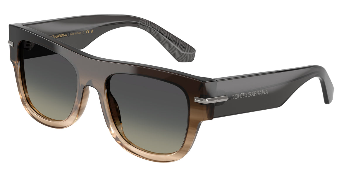 DOLCE & GABBANA 0DG4484 GRADIENT STRIPED GREY square sunglasses by DOLCE