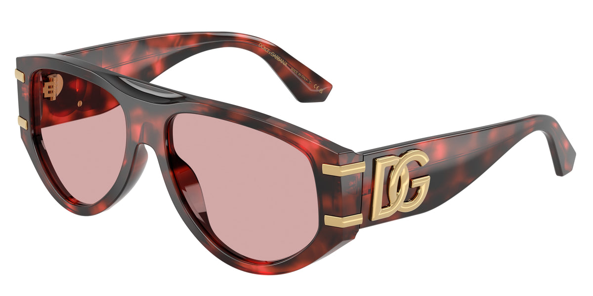 DOLCE & GABBANA 0DG4499 RED HAVANA pilot sunglasses by DOLCE