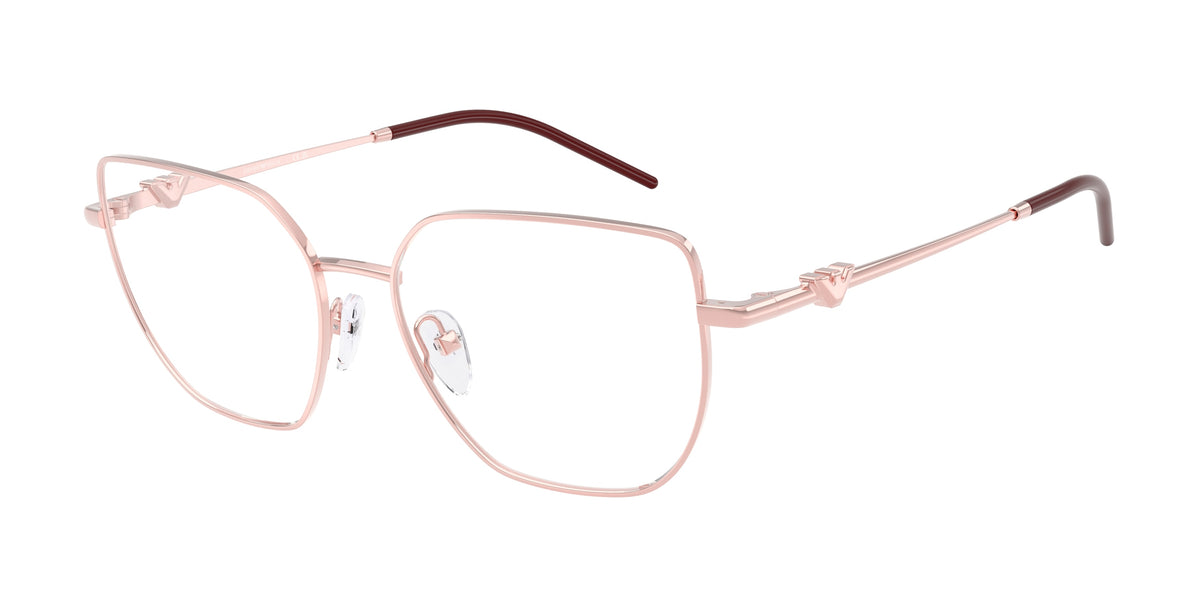 EMPORIO ARMANI 0EA1176 METAL PINK irregular glasses by EMPORIO