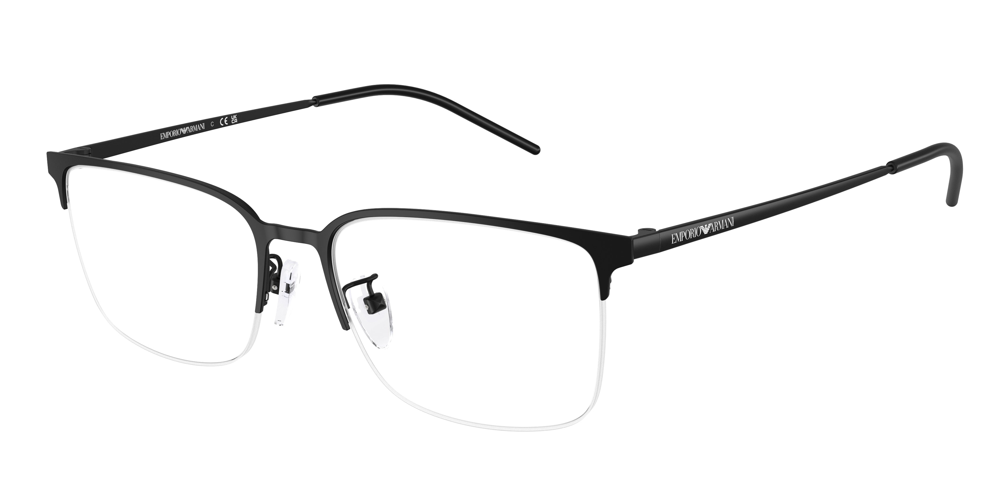 EMPORIO ARMANI 0EA1179D MATTE BLACK irregular glasses by EMPORIO