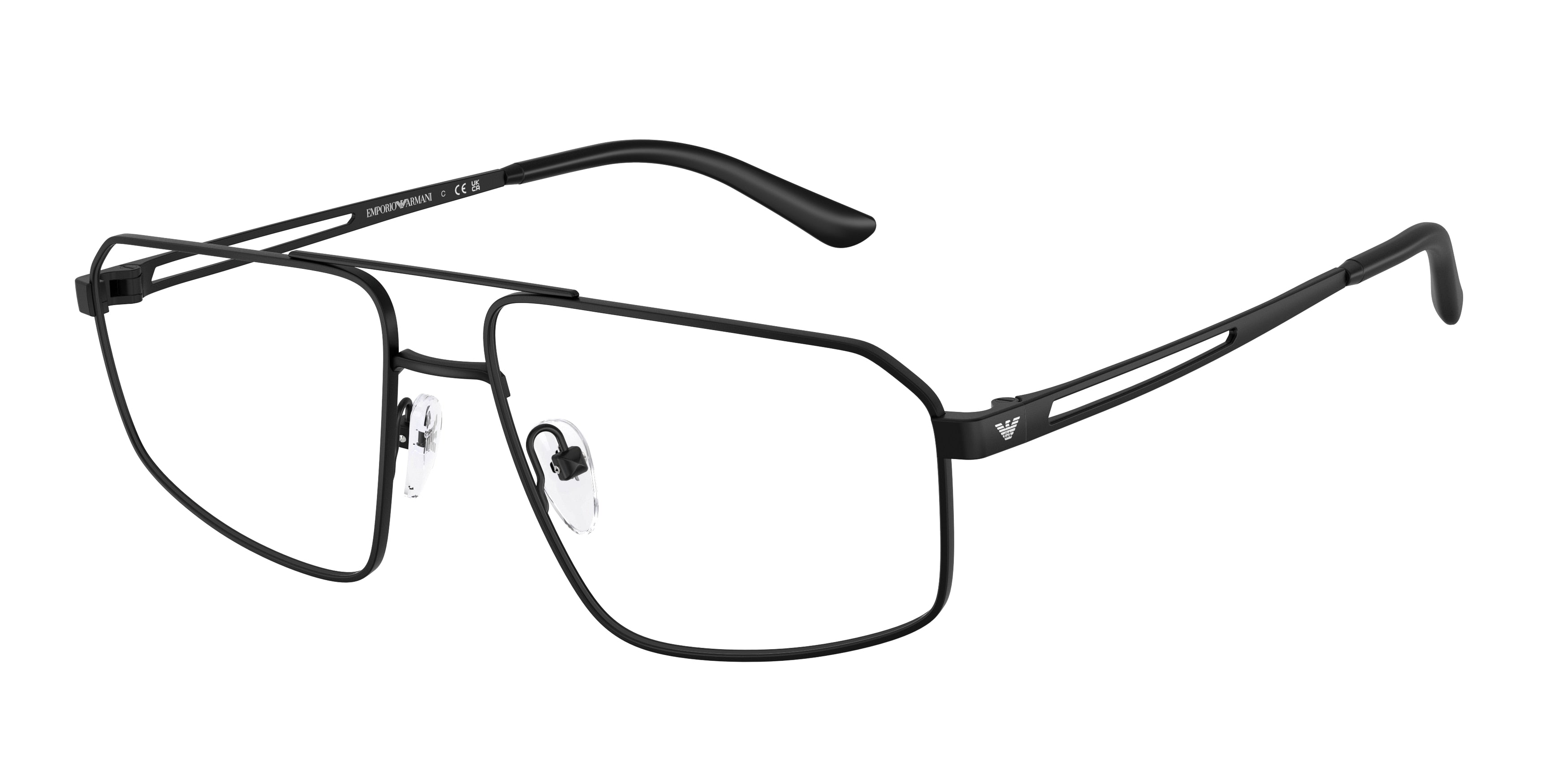 EMPORIO ARMANI 0EA1184 MATTE BLACK pilot glasses by EMPORIO