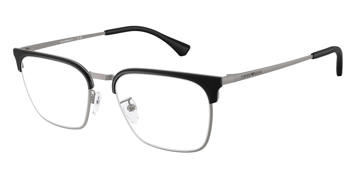 EMPORIO ARMANI 0EA1186D MATTE GUNMETAL square glasses by EMPORIO