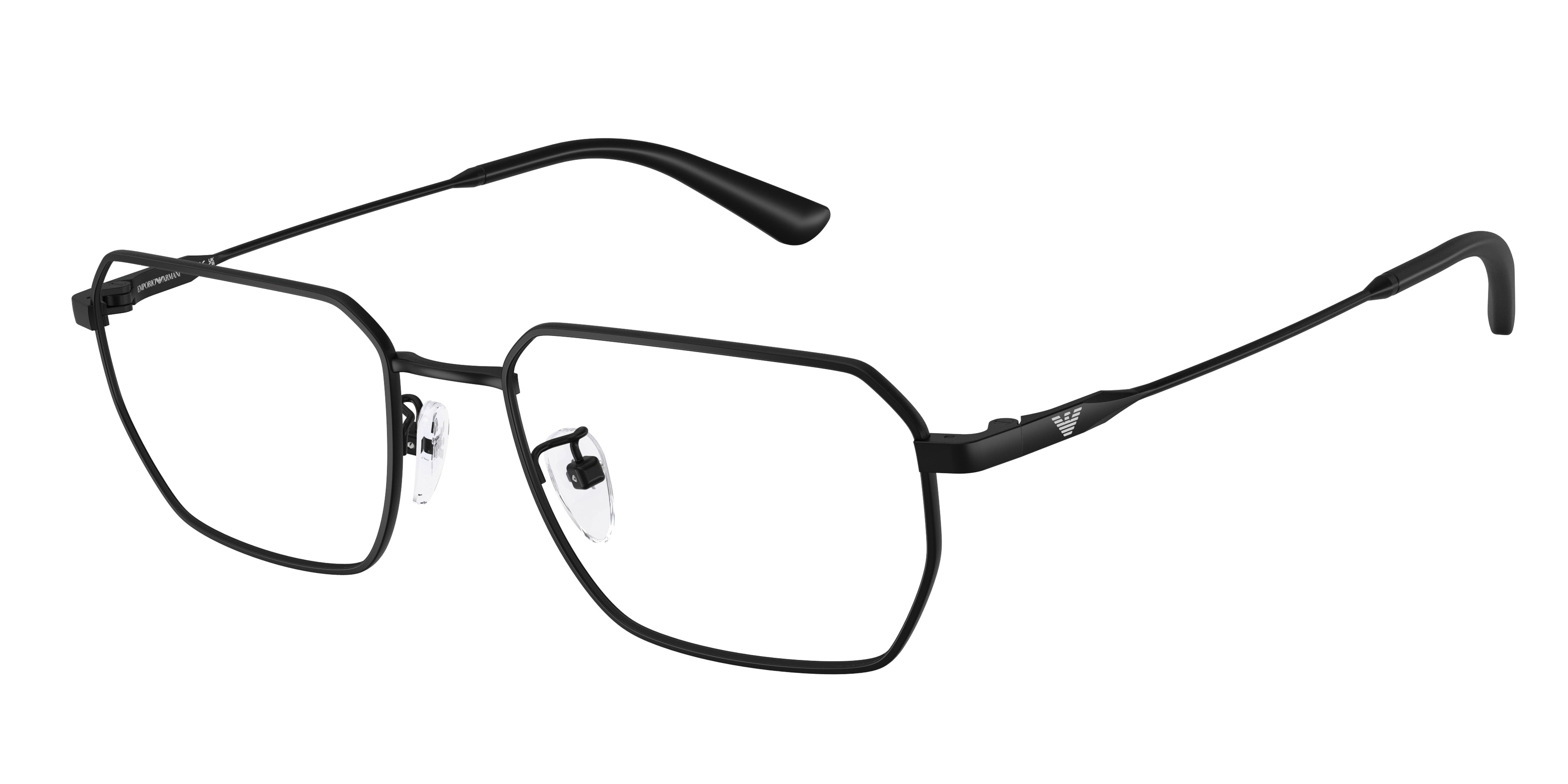 EMPORIO ARMANI 0EA1187TD MATTE BLACK round glasses by EMPORIO