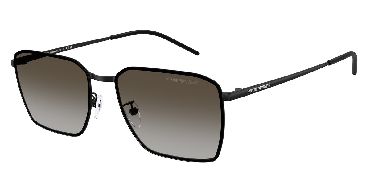 EMPORIO ARMANI 0EA2172D MATTE BLACK square sunglasses by EMPORIO