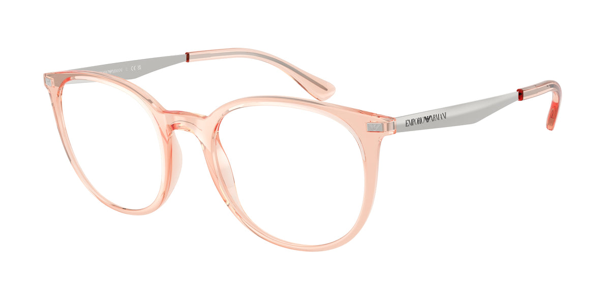 EMPORIO ARMANI 0EA3168 SHINY TRANSPARENT PINK phantos glasses by EMPORIO