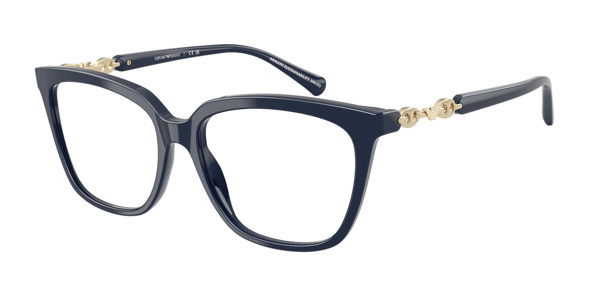 EMPORIO ARMANI 0EA3248 SHINY BLUE cat eye glasses by EMPORIO