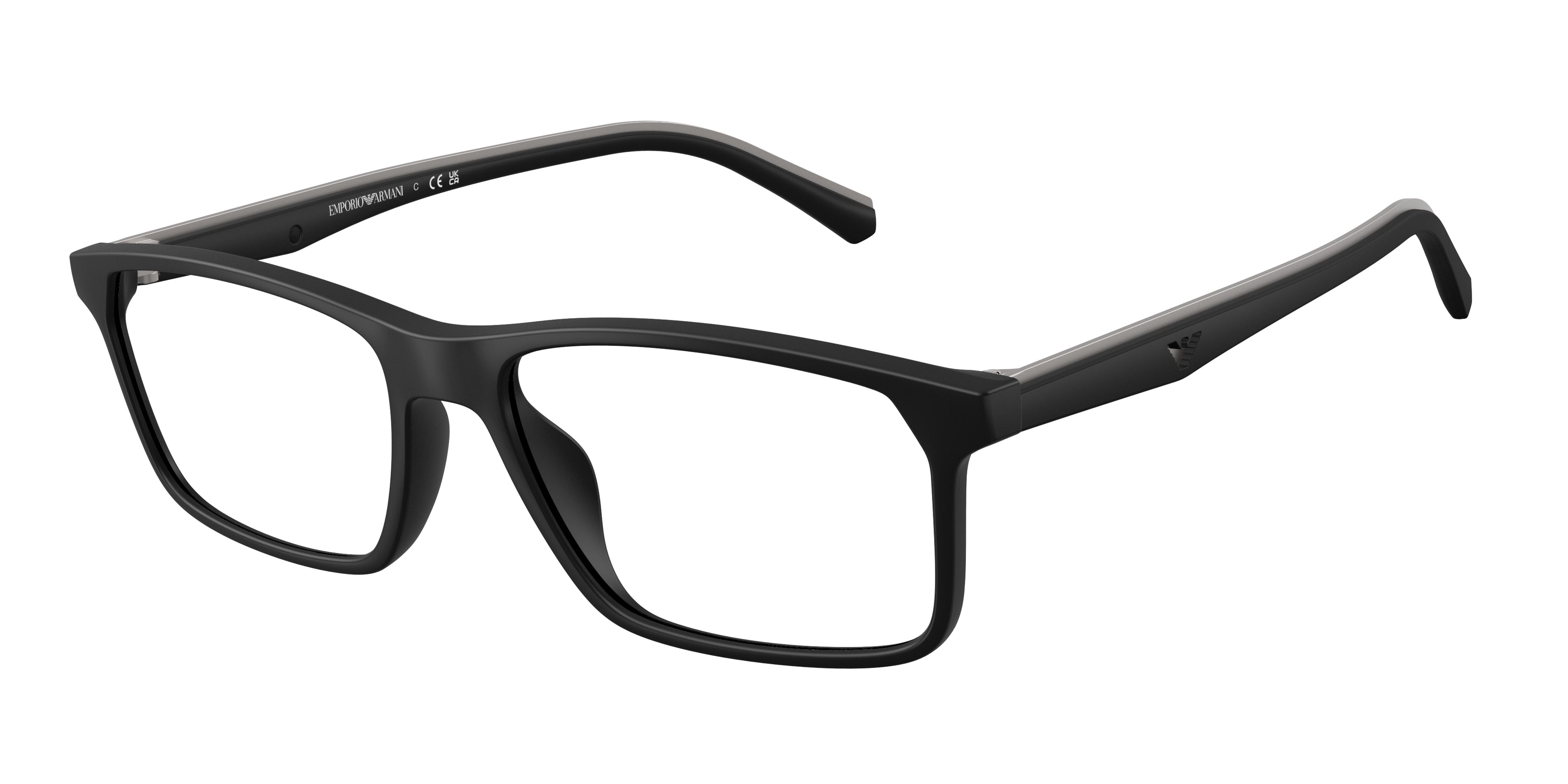 EMPORIO ARMANI 0EA3266U MATTE BLACK pillow glasses by EMPORIO