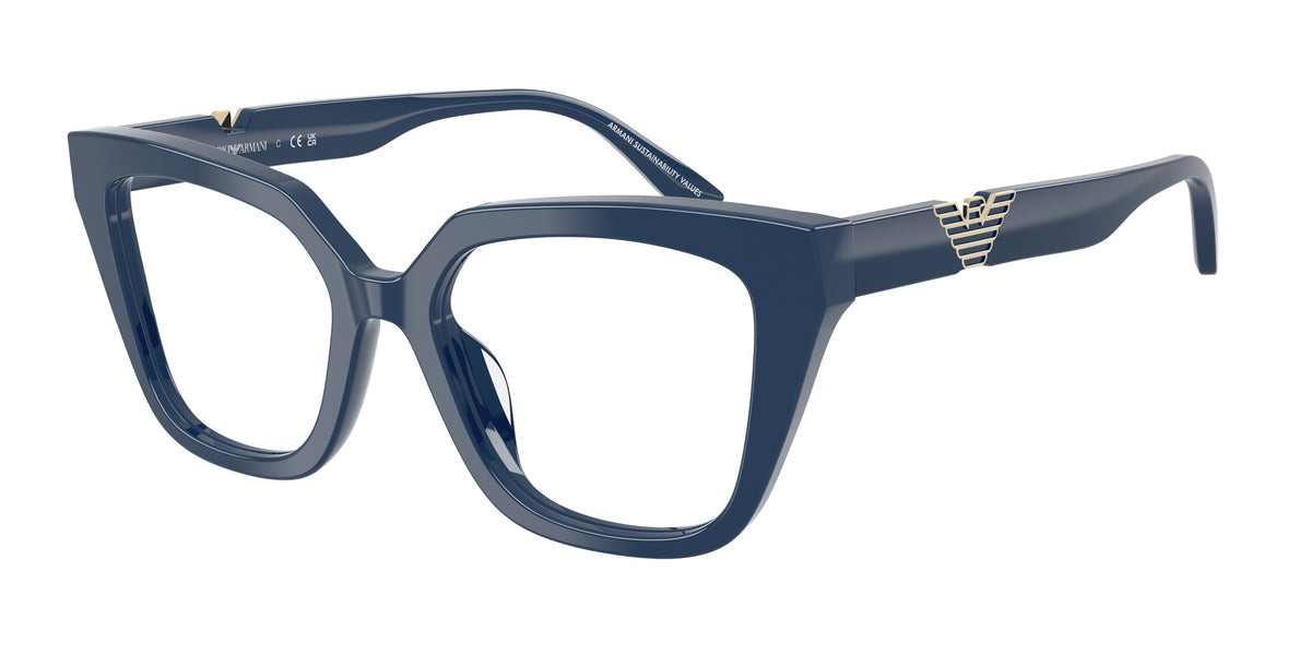 EMPORIO ARMANI 0EA3267U SHINY BLUE cat eye glasses by EMPORIO