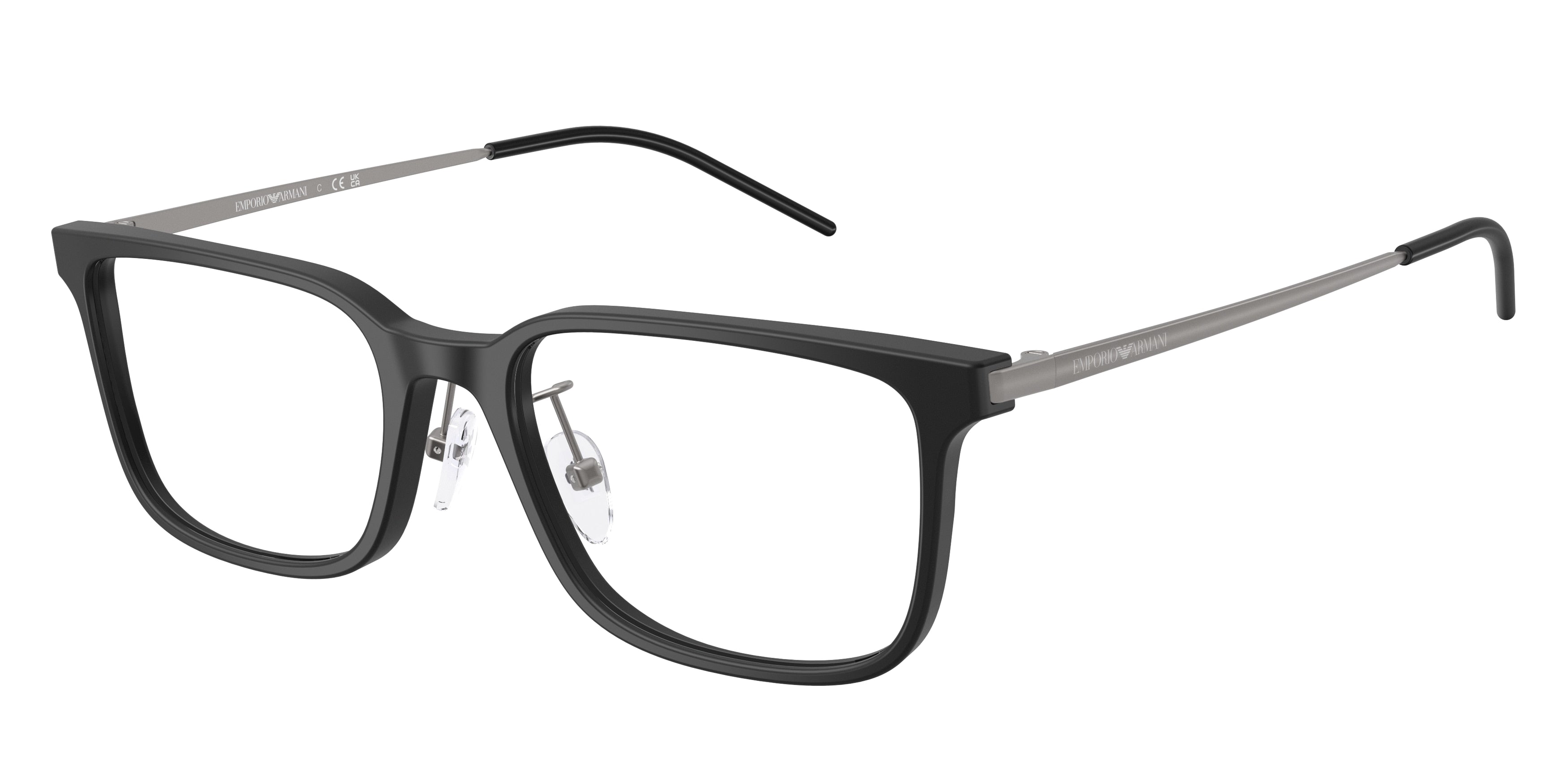 EMPORIO ARMANI 0EA3275D MATTE BLACK rectangle glasses by EMPORIO