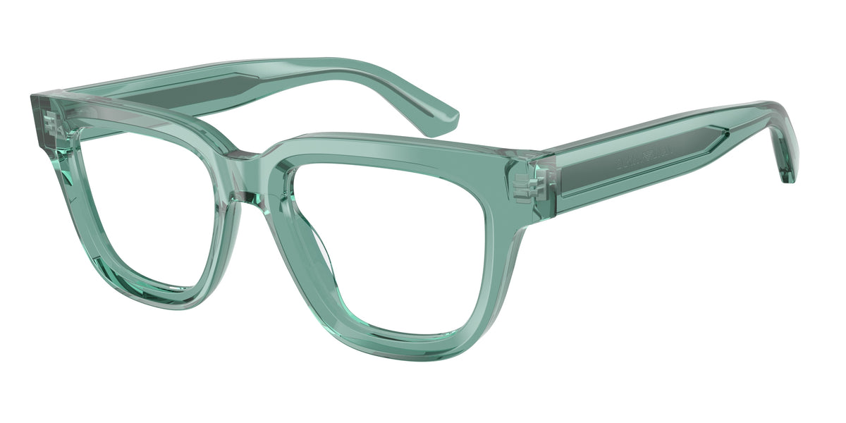 EMPORIO ARMANI 0EA3281 SHINY TRANSPARENT GREEN irregular glasses by EMPORIO