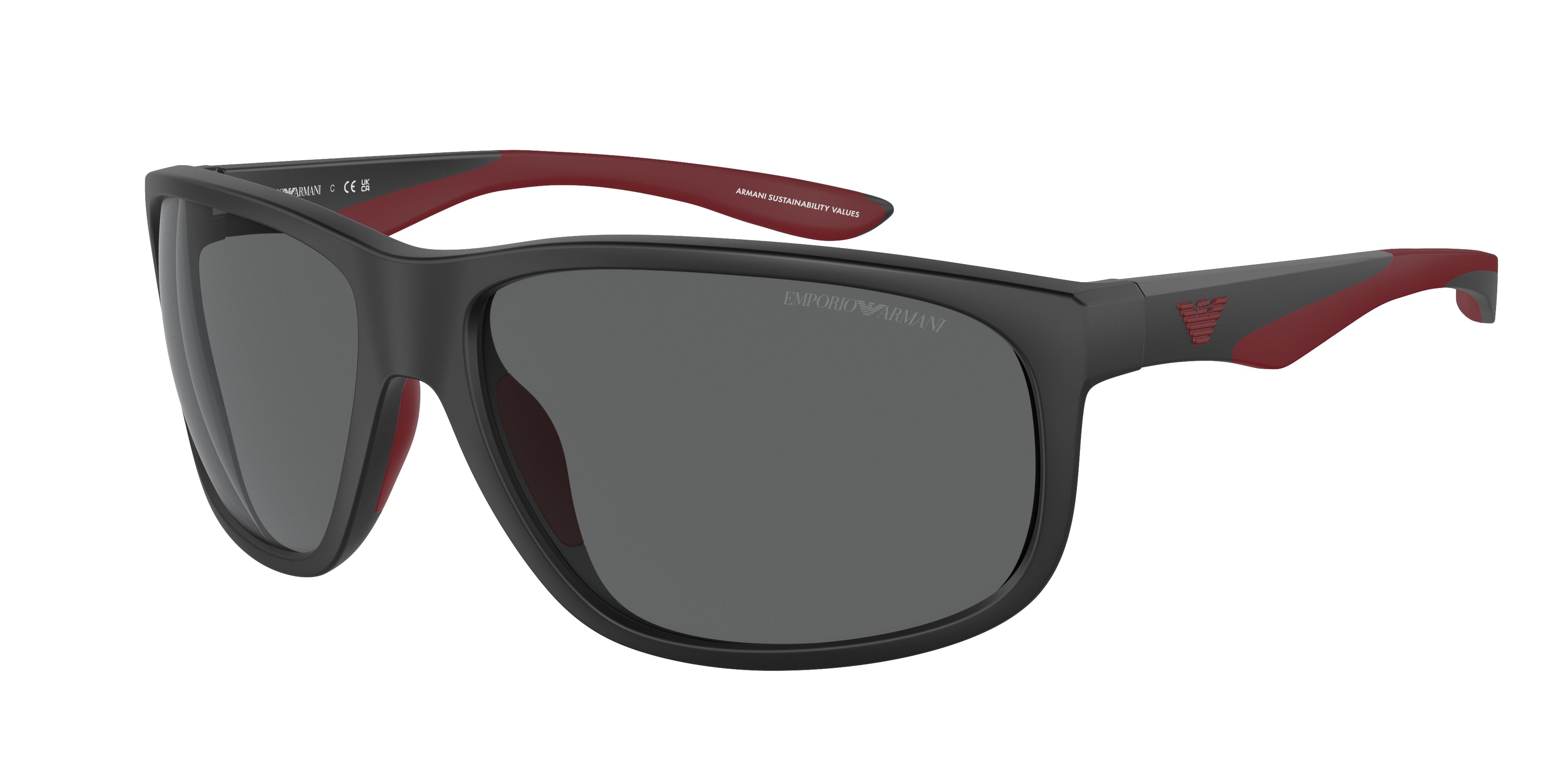 EMPORIO ARMANI 0EA4199U MATTE BLACK pillow sunglasses by EMPORIO
