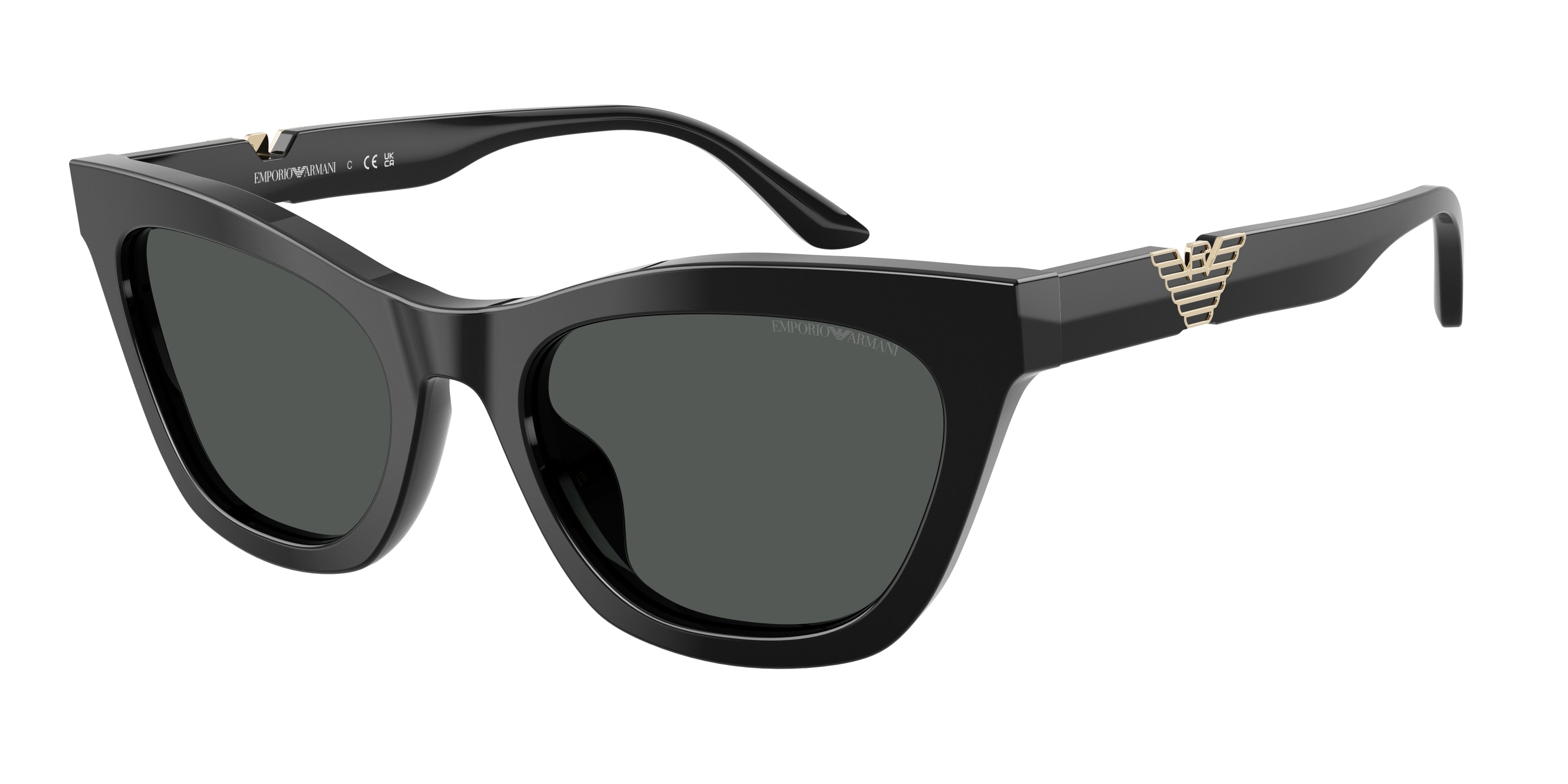 EMPORIO ARMANI 0EA4259U SHINY BLACK cat eye sunglasses by EMPORIO