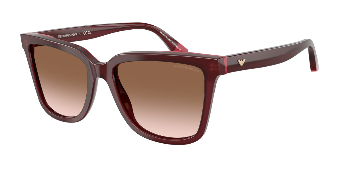 EMPORIO ARMANI 0EA4261 OPAL BORDEAUX/PINK irregular sunglasses by EMPORIO