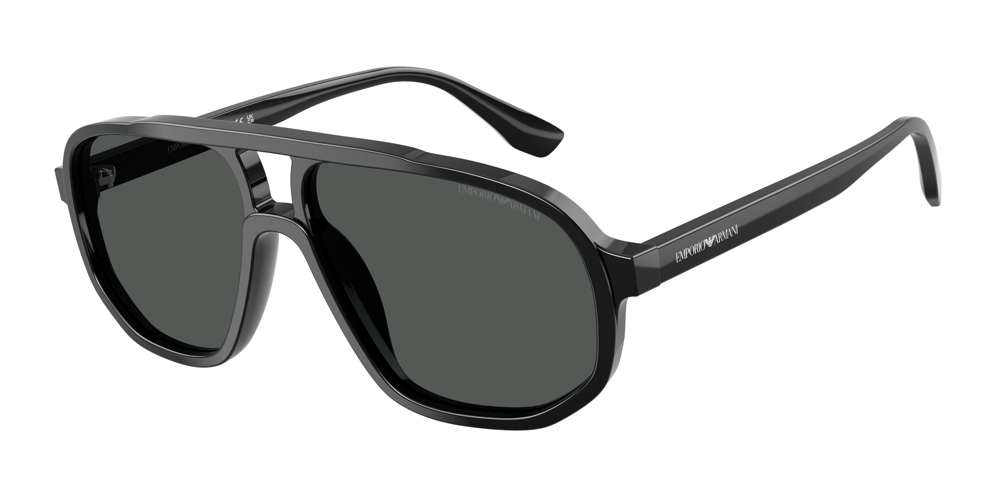 EMPORIO ARMANI 0EA4263U SHINY BLACK pilot sunglasses by EMPORIO