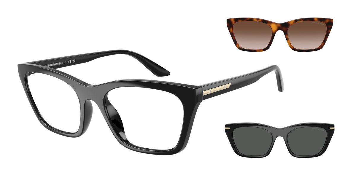 EMPORIO ARMANI 0EA4274BU SHINY BLACK cat eye sunglasses by EMPORIO