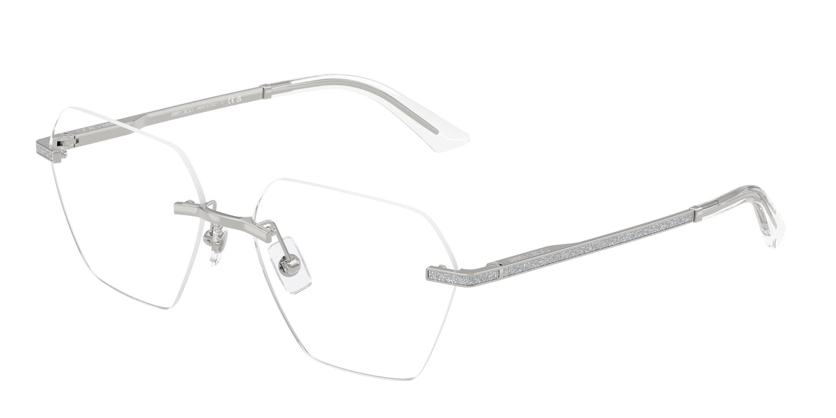 Jimmy Choo 0JC2016J SILVER irregular glasses by Jimmy