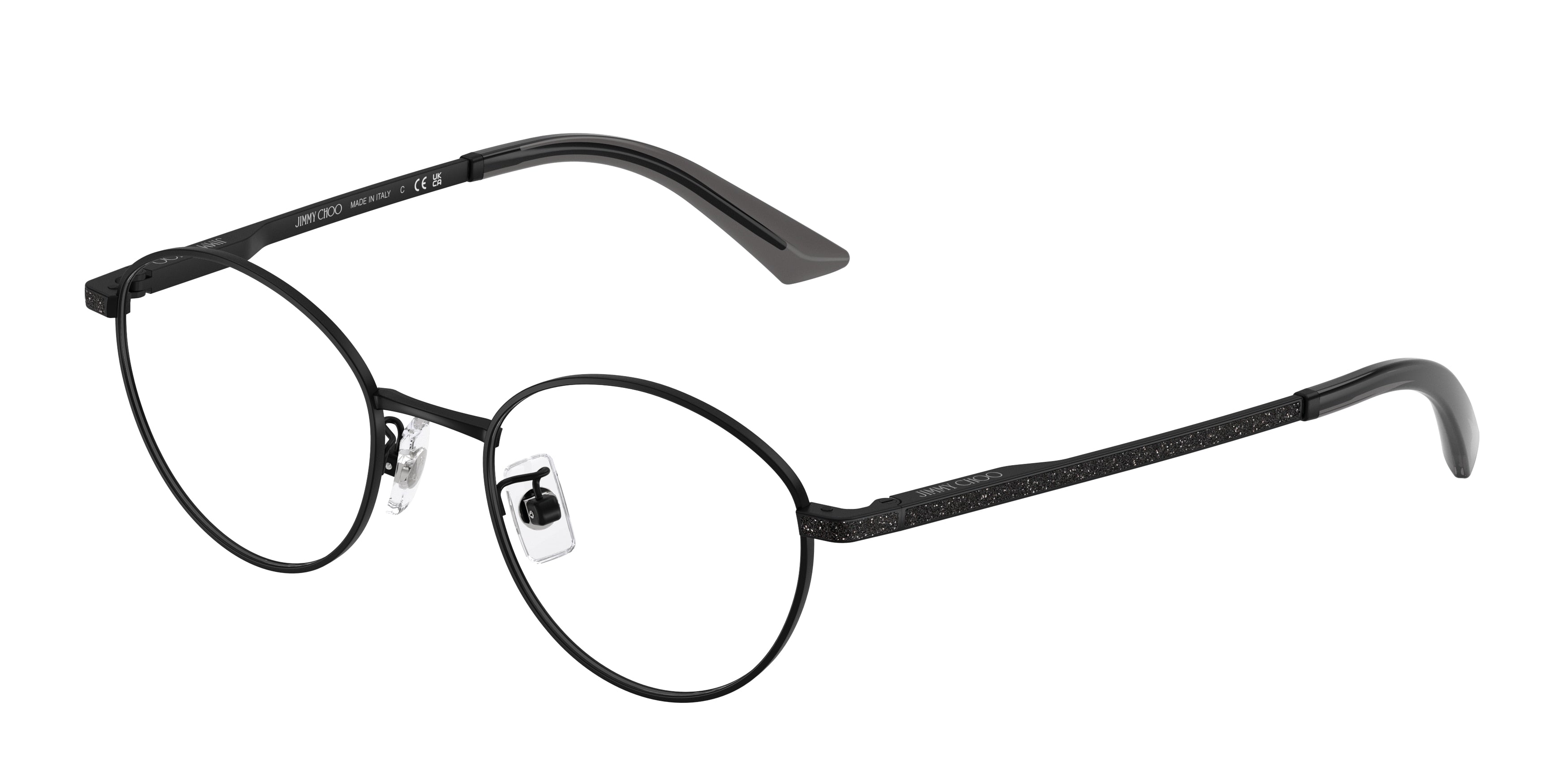 Jimmy Choo 0JC2018JD MATTE BLACK round glasses by Jimmy