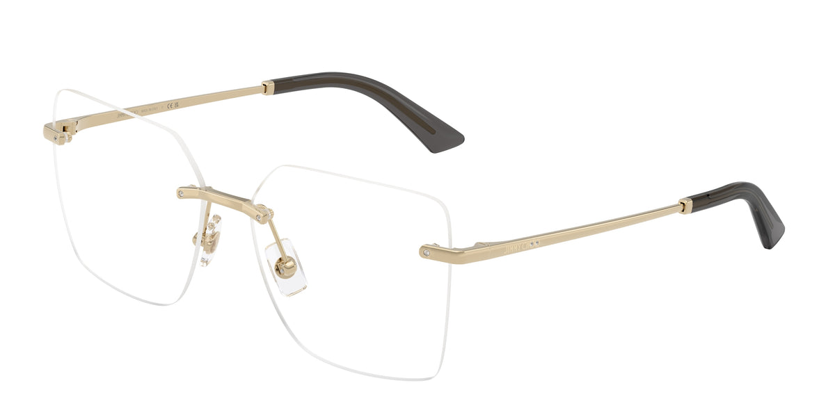 Jimmy Choo 0JC2020B PALE GOLD square glasses by Jimmy