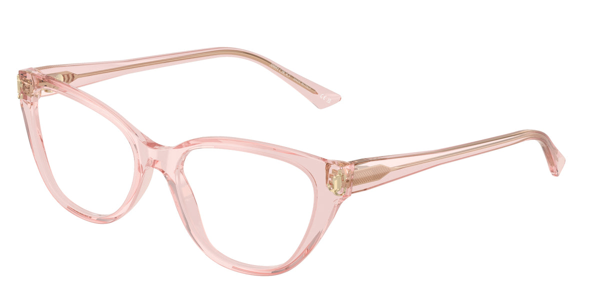 Jimmy Choo 0JC3011 TRANSPARENT PINK cat eye glasses by Jimmy