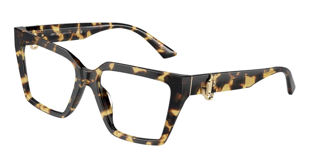 Jimmy Choo 0JC3017U YELLOW HAVANA cat eye glasses by Jimmy