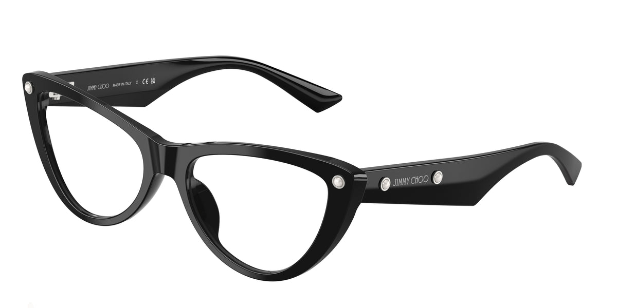 Jimmy Choo 0JC3044HU BLACK cat eye glasses by Jimmy