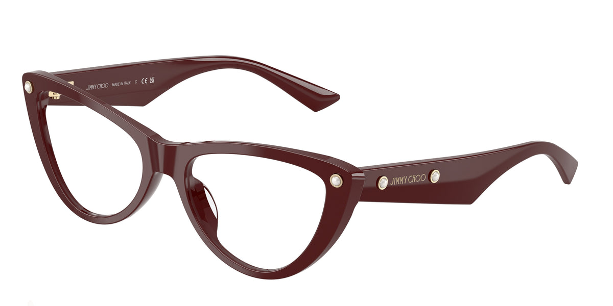 Jimmy Choo 0JC3044HU CRANBERRY cat eye glasses by Jimmy