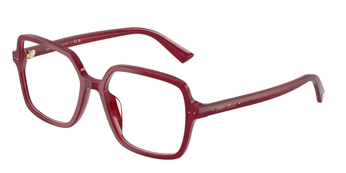 Jimmy Choo 0JC3046U OPALINE CRANBERRY square glasses by Jimmy