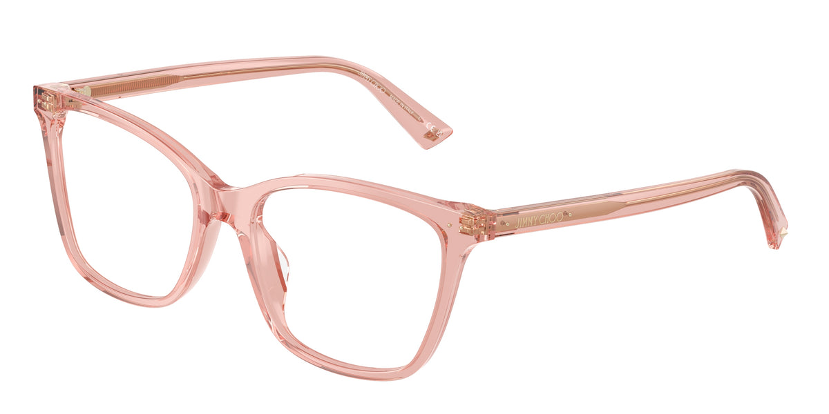 Jimmy Choo 0JC3048U TRANSPARENT LIGHT PINK pillow glasses by Jimmy
