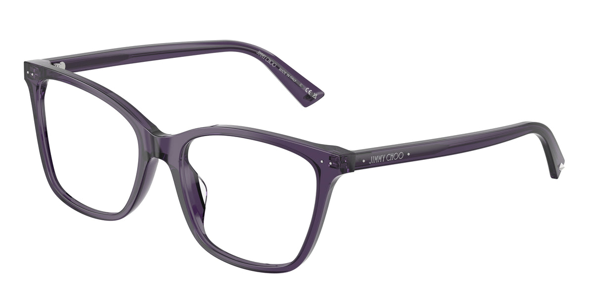 Jimmy Choo 0JC3048U TRANSPARENT PRUNE pillow glasses by Jimmy