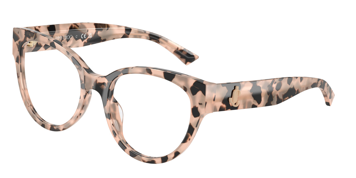 Jimmy Choo 0JC3050U PINK HAVANA phantos glasses by Jimmy