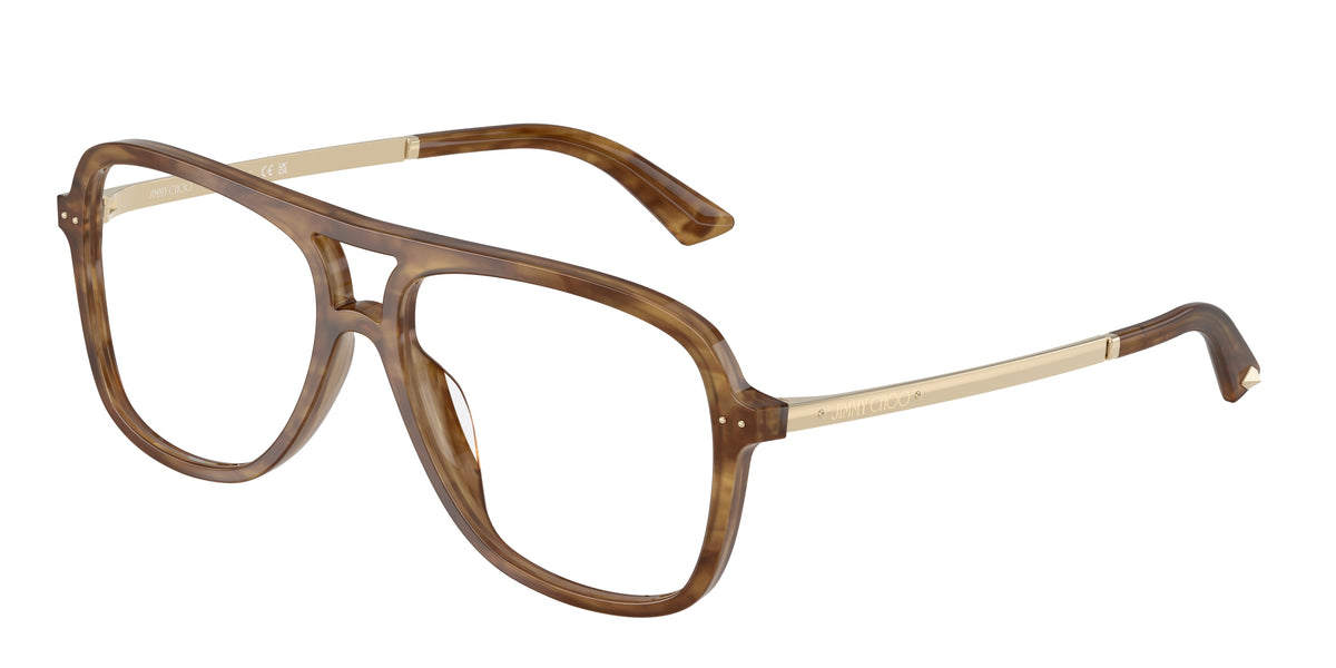 Jimmy Choo 0JC3052U BROWN HAVANA pilot glasses by Jimmy