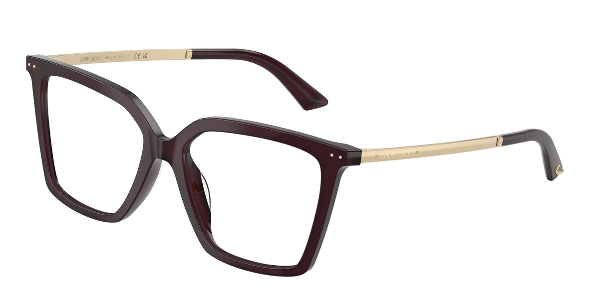 Jimmy Choo 0JC3054U OPALINE PRUNE cat eye glasses by Jimmy