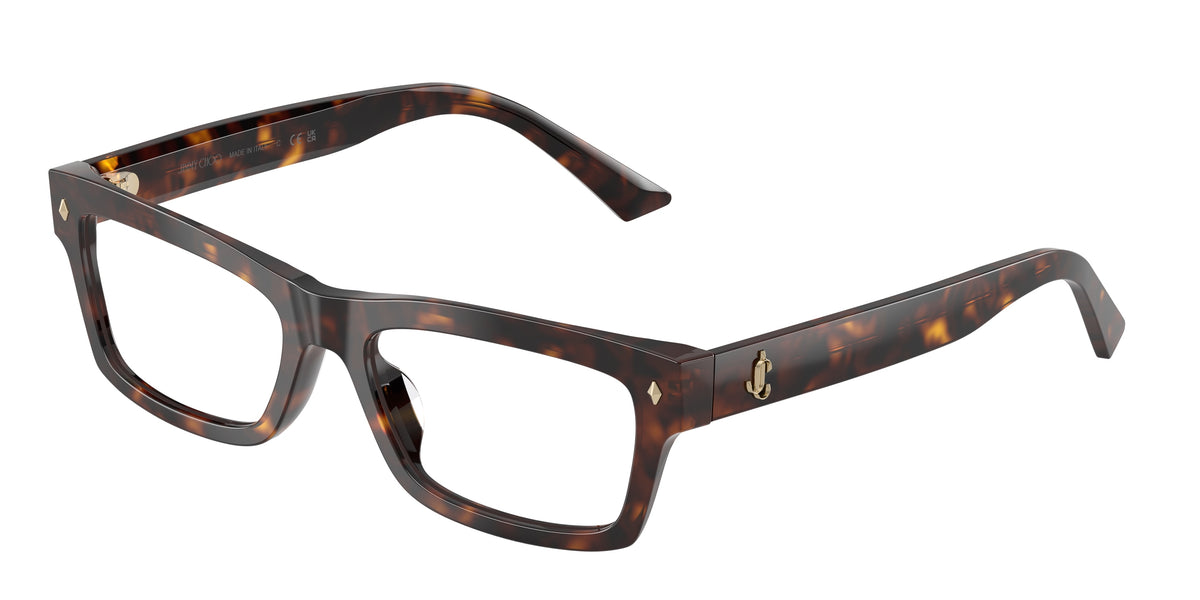 Jimmy Choo 0JC3057U HAVANA rectangle glasses by Jimmy