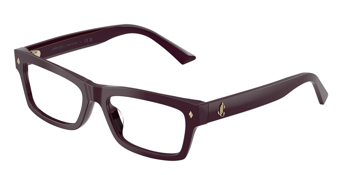 Jimmy Choo 0JC3057U PRUNE rectangle glasses by Jimmy